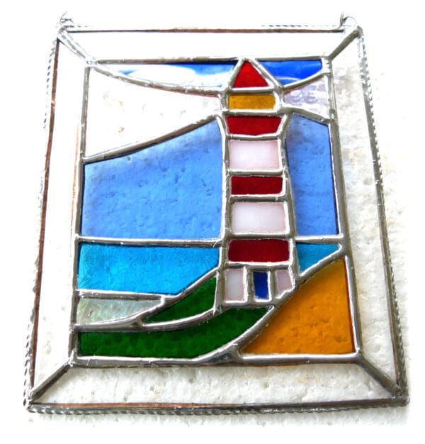 Lighthouse Picture Suncatcher Stained Glass - Image 3