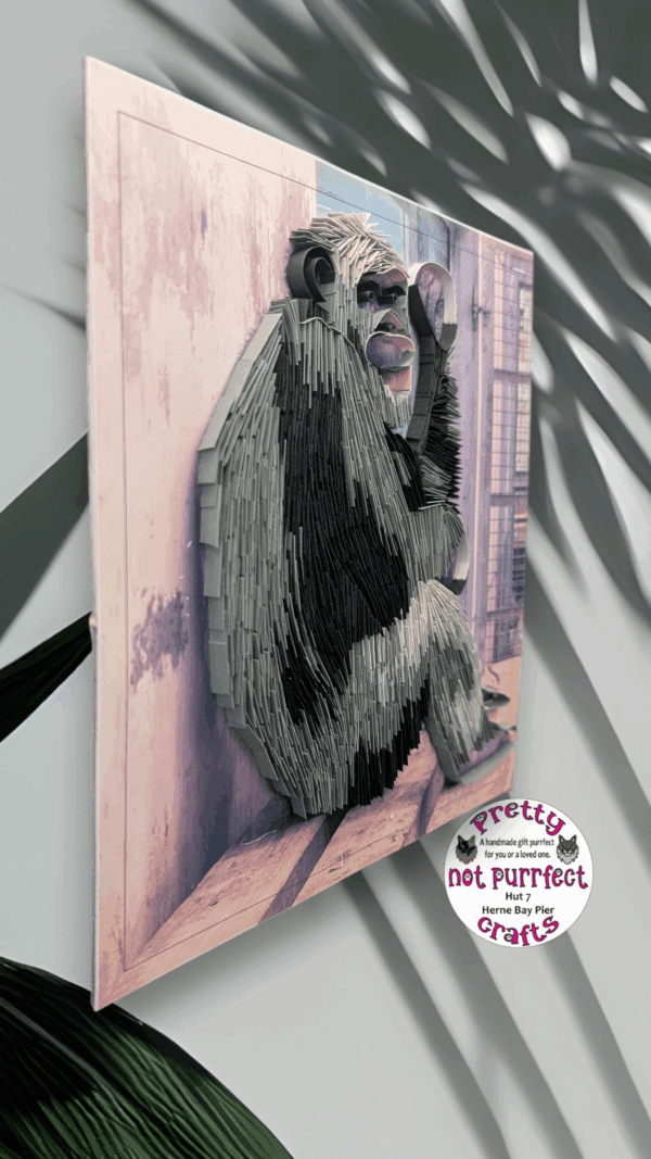 Quilled Chimpanzee from Wingham - Image 3