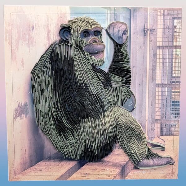 Quilled Chimpanzee from Wingham
