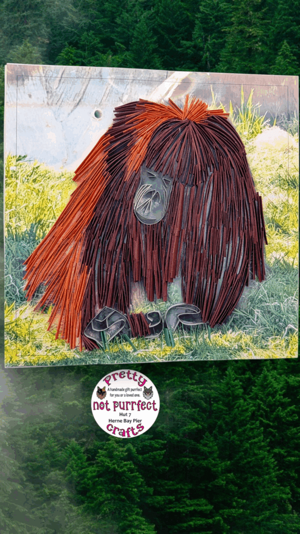 Quilled Orangutan from Wingham - Image 6