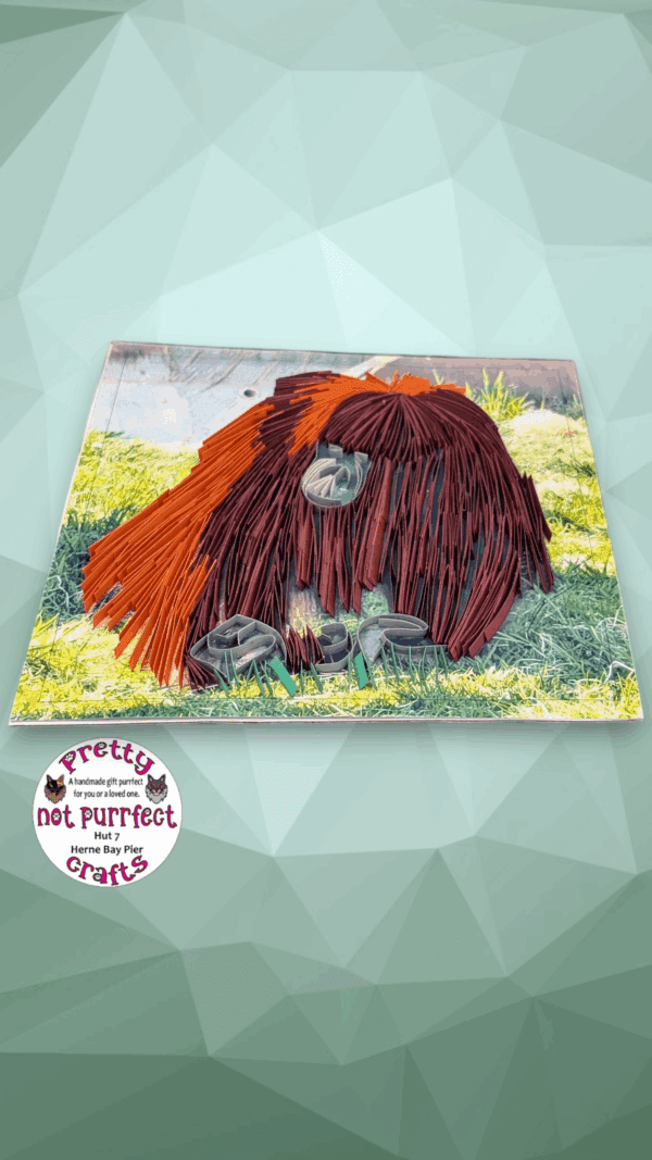 Quilled Orangutan from Wingham - Image 3