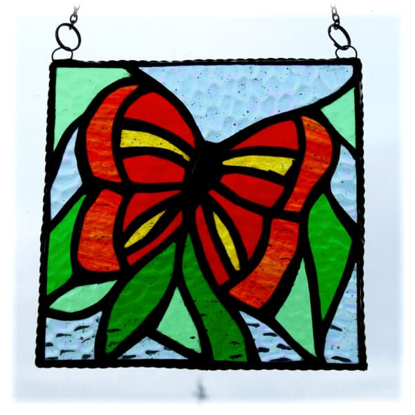 Butterfly Picture Stained Glass Art Suncatcher - Image 2