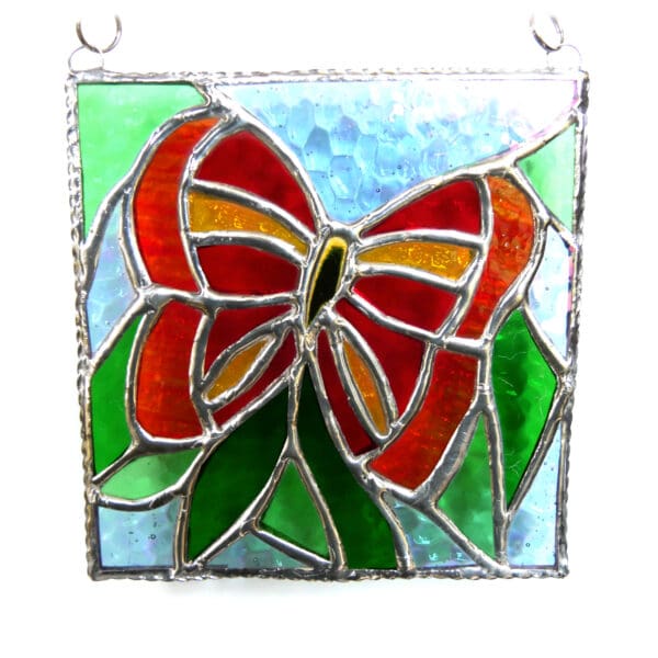 Butterfly Picture Stained Glass Art Suncatcher - Image 4