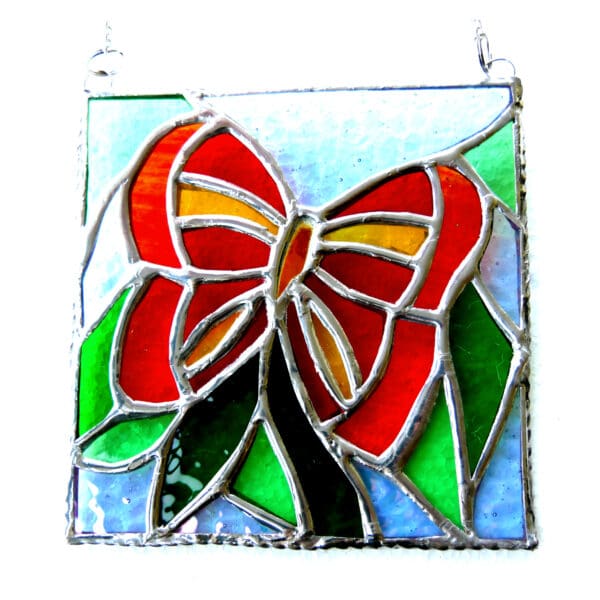 Butterfly Picture Stained Glass Art Suncatcher - Image 3