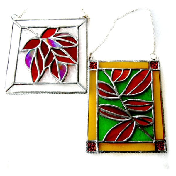Maple or Autumn Leaf Stained Glass Suncatcher Picture Autumn £27.50 - £30.00 - Image 4