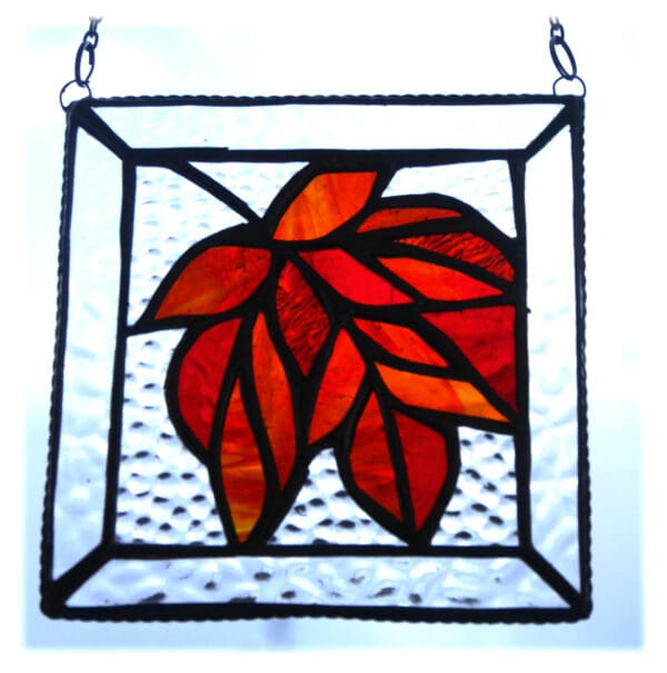 Maple or Autumn Leaf Stained Glass Suncatcher Picture Autumn £27.50 - £30.00 - Image 2