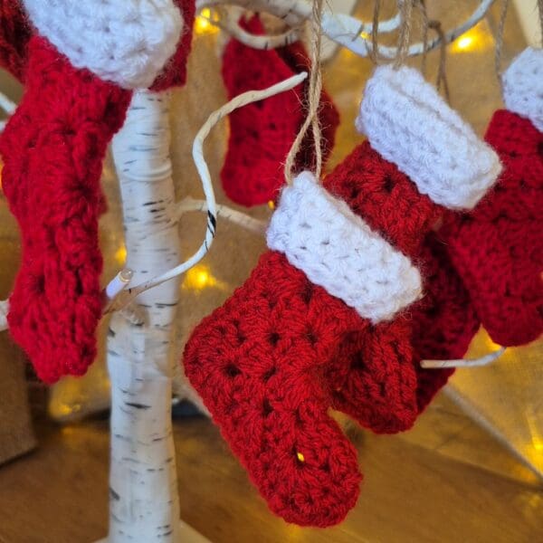 Christmas Stocking Decoration - crochet pattern (PDF) - Image 3