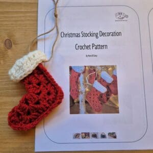 xmas stocking crochet pattern - Buy Indie