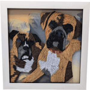 Custom Quilled Pet portraits