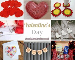 Photo collage showing a range of Valentine's Gift ideas from Buyindie. 