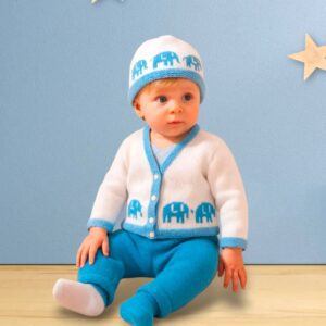 Knitting Pattern-Baby Elephant Set, 0-18 months, DK