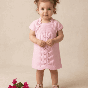 Knitting Pattern-Baby Dress and Shrug, 0-2 years, DK