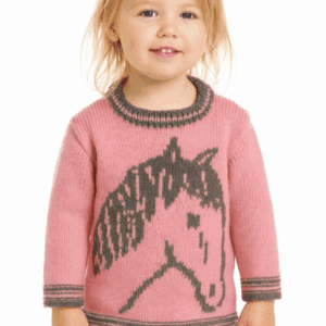 Knitting Pattern-Horse Sweater, 2-7 years, DK